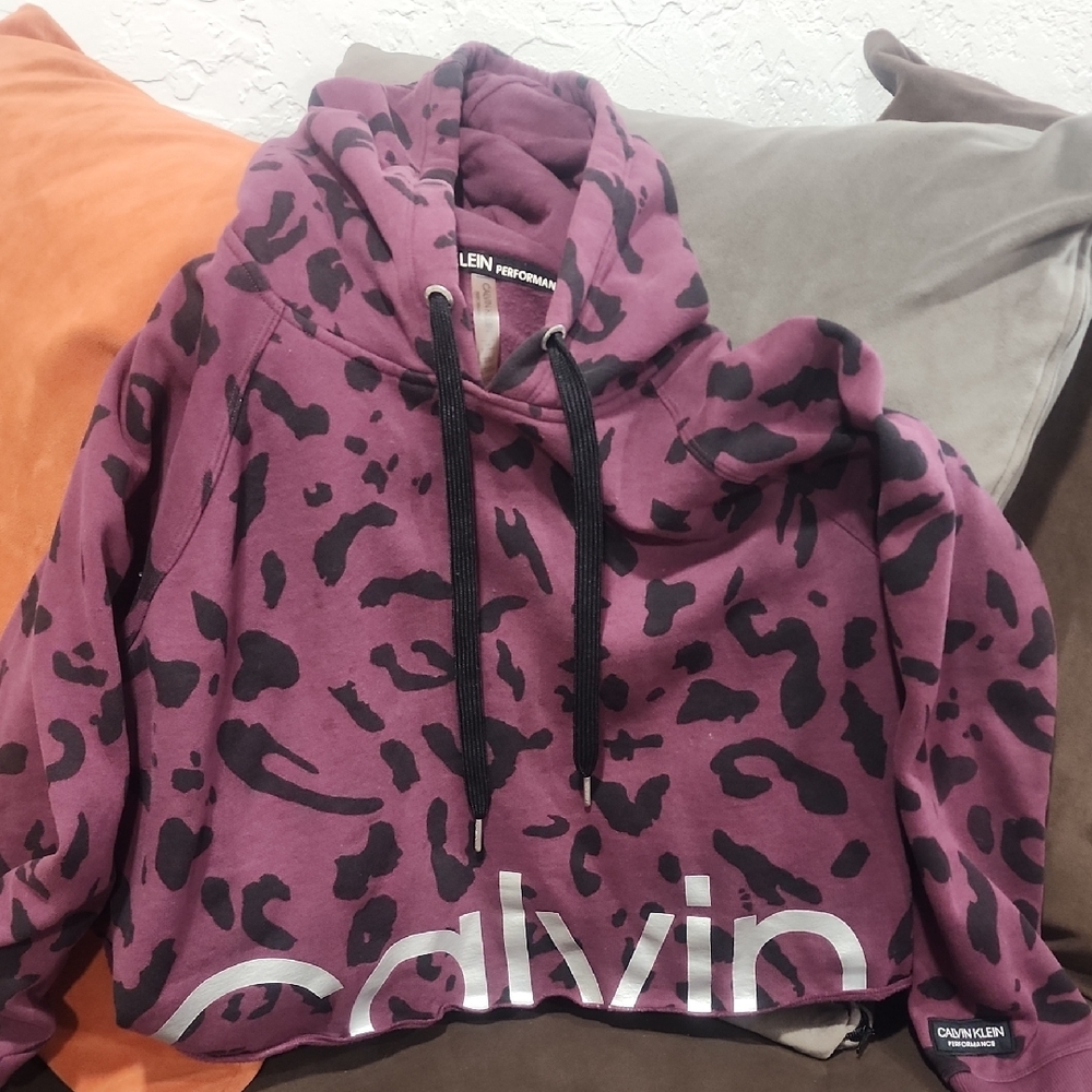 Calvin Klein Purple Animal Print Hoodie